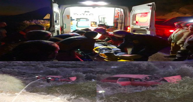 Datça’da otomobil uçuruma yuvarlandı: 1 ağır yaralı