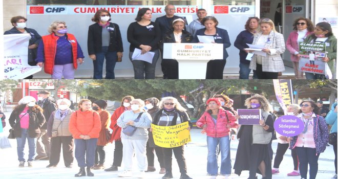 DATÇA'DA KA­DIN­LAR ' ŞİDDETE HAYIR' DEDİ
