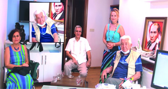 DU­AYEN GA­ZE­TECİ VE YAZAR ORHAN KA­RA­VELİ,GA­ZE­TEMİZİ ZİYARET ETTİ