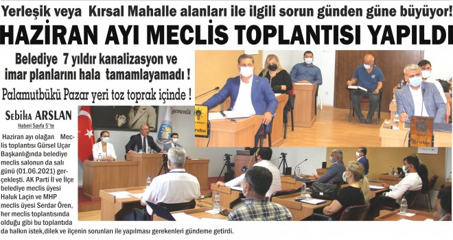 HAZİRAN AYI MECLİS TOP­LAN­TI­SI YA­PIL­DI