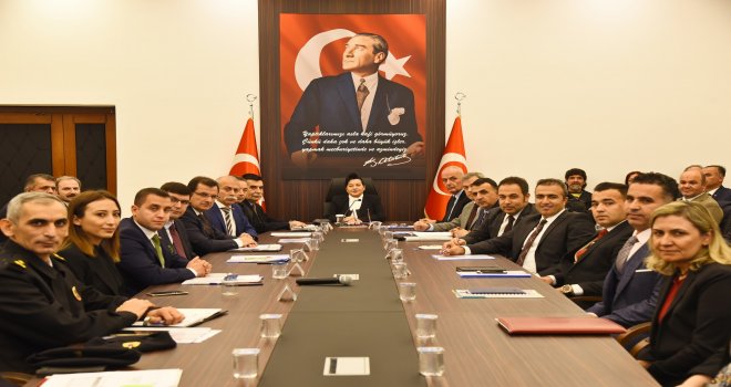 KAY­MA­KAM ÇOBAN' INDA KA­TIL­DI­ĞI OKUL GÜ­VENLİĞİ TOP­LAN­TI­SI YA­PIL­DI