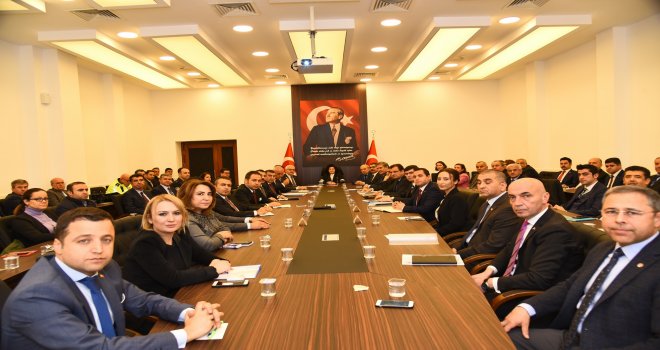 KAYMAKAM ÇOBAN'INDA KATILDIĞI,2019-2020 EĞİ­TİM ÖĞ­RE­TİM YILI OKUL GÜ­VEN­Lİ­Ğİ TOP­LAN­TI­SI YA­PIL­DI