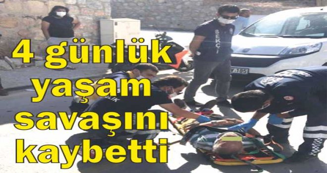 KA­ZA­DA YA­RA­LA­NAN 70 YA­ŞIN­DAKİ MOTOSİKLET SÜ­RÜ­CÜ­SÜ HA­YA­TI­NI KAY­BETTİ