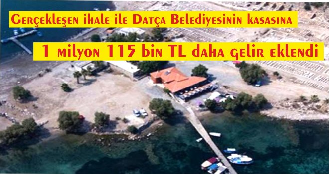 KIRAN KI­RA­NA GEÇEN KNİDOS RES­TO­RANT İHALESİ 1 MİLYON 115 BİN TL'YE KİRA­LAN­DI