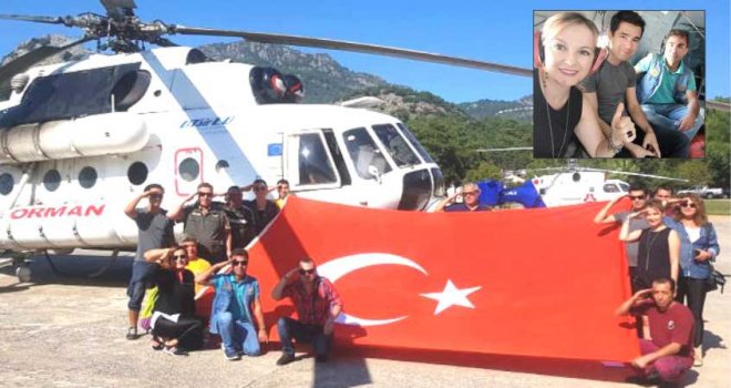 ORMAN HELİKOP­TERİ İLE BA­SI­NA ÖZEL BÖLGE KEŞİF TURU