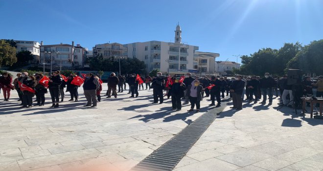 Samsun'da Atatürk Anıtına Yapılan Çirkin Saldırıya Datça da Kınama