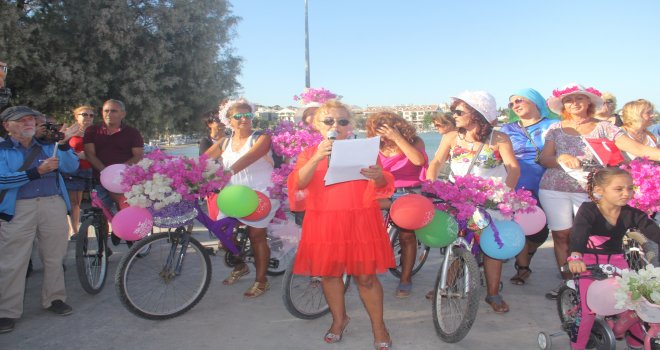 SÜSLÜ KADINLAR DATÇA' DA 3'ÜNCÜ KEZ BİSİKLET TURU DÜZENLEDİ