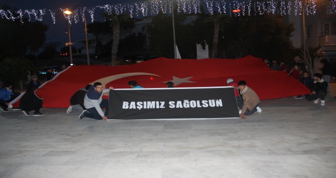 TAKSİCİLER ŞEHİTLER İÇÍN DATÇA'YI İNLETTİ