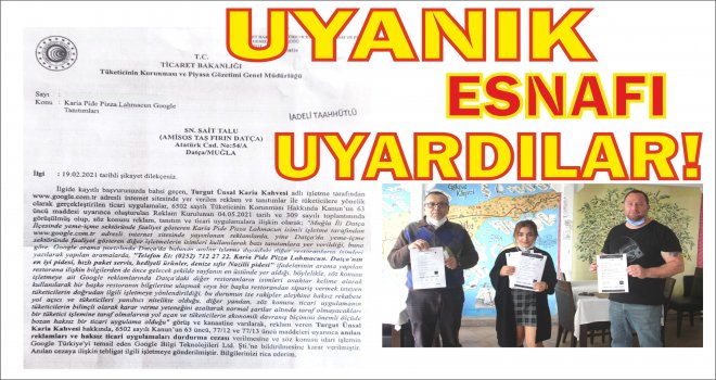UYANIK ESNAFI UYARDILAR!
