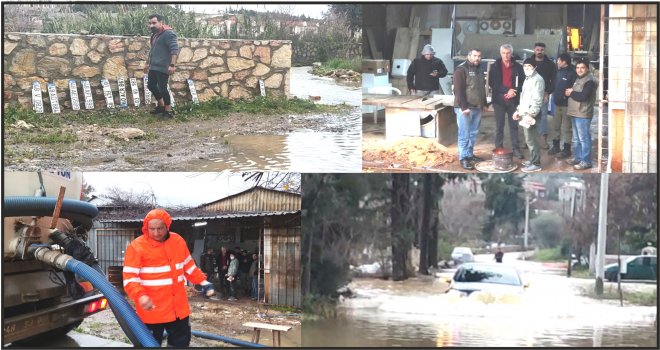 YAĞ­MUR YAĞDI, YİNE DATÇA SULAR AL­TIN­DA KALDI! Güncelleme !
